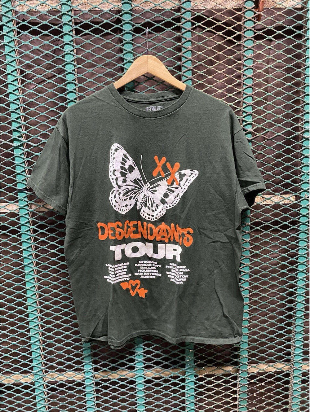 Descendents North American Tour T Shirt SIze Large Chris Shary Butterfly